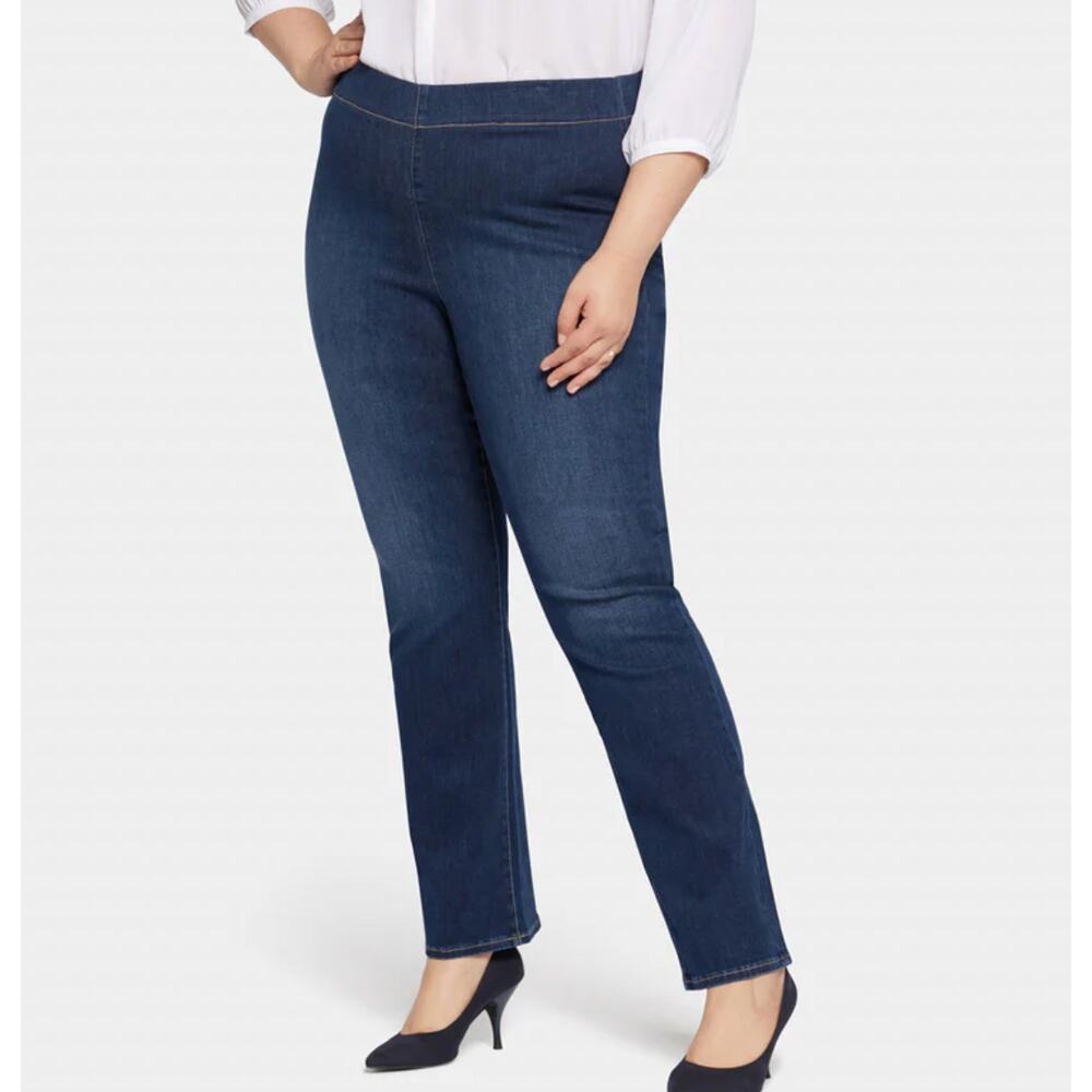 NYDJ Pull On Straight Leg Jeans - Size 14P